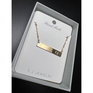 Monogram Bar Necklace